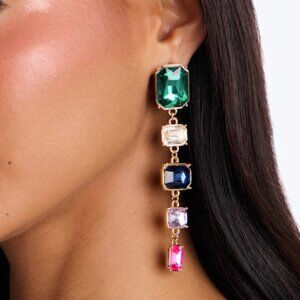 BUNDLE FOR SCARECROW - NWOT - Multi-Color Gems Drop Earrings